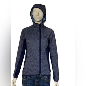 The North Face Navy Heathered Full-Zip Jacket Size SP. G#10